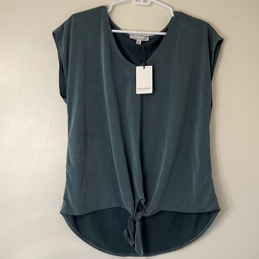 NWT Green Envelope Shirt